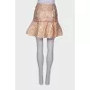 Skirt with golden pattern