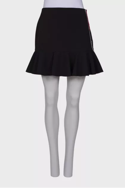 Black skirt with frill