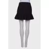 Black skirt with frill