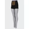 Classic shorts with golden embroidery