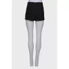 Classic shorts with golden embroidery