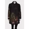 Puffed coat in print