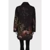Puffed coat in print