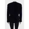 Velor navy blue jacket