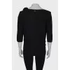 Wool jumper with 3/4 sleeves