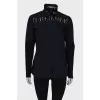 Navy blue shirt decorated with sequins
