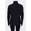 Navy blue shirt decorated with sequins