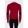 Red sweater with print