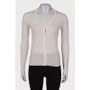 Beige shift jumper