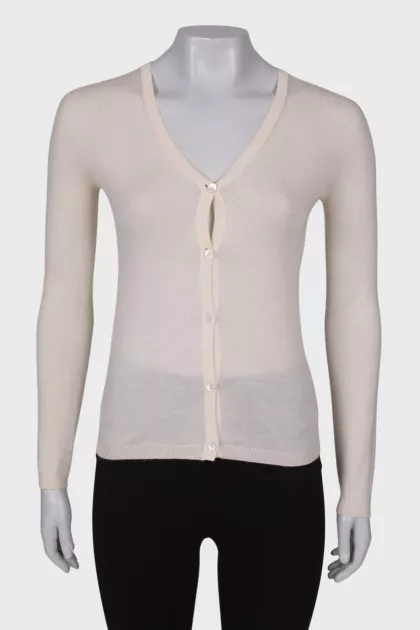 Beige shift jumper