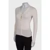 Beige shift jumper
