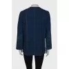 Denim jacket with golden buttons