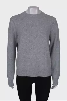 Gray cashmere sweater
