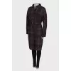 Dark purple coat decorated with sequins