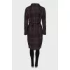 Dark purple coat decorated with sequins