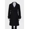 Wool coat with tag
