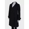 Wool coat with tag