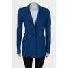 Blue jacket with gold hardware