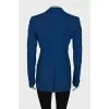 Blue jacket with gold hardware