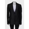 Black single-breasted jacket