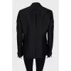 Black single-breasted jacket