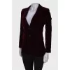 Burgundy velor jacket