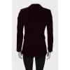 Burgundy velor jacket