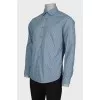 Slim fit men's striped shirt
