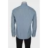 Slim fit men's striped shirt