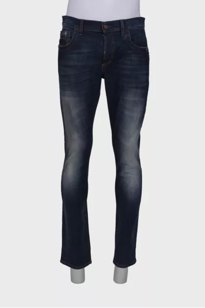 Men's blue slim fit jeans