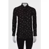 Black blouse with stars
