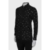 Black blouse with stars