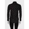 Black blouse with stars