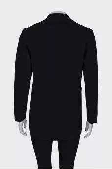 Black cardigan with nautical decor