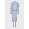 Blue check suit