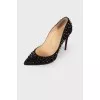 Black spiked shoes