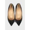 Black spiked shoes