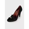 Tassel suede shoes