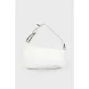White leather bag