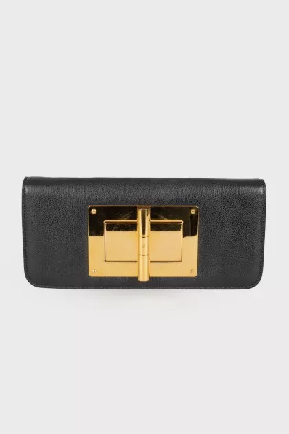 Natalia leather clutch