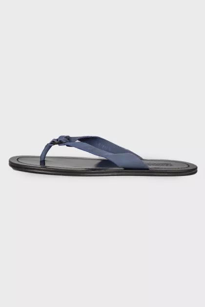 Men's black slippers
