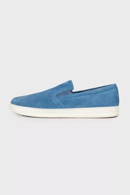 Men's suede slip-ons