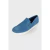 Men's suede slip-ons