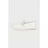 White leather slip-ons