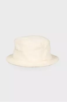 Linen panama hat with brand logo