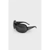Black sunglasses with rhinestones