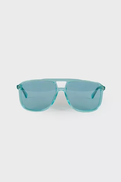 Green translucent sunglasses