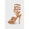 Light brown leather sandals