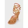 Light brown leather sandals