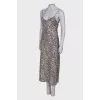 Maxi dress in animal print